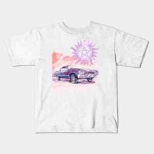 Supernatural Bright 67 Impala Kids T-Shirt